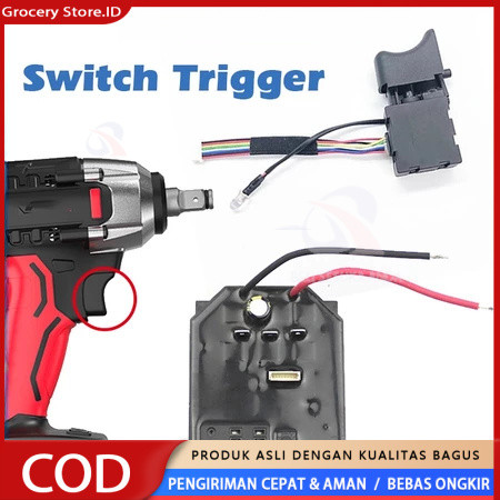 Sparepart Modul Saklar Impact JLD Tombol Switch Kunci Impact Wrench Brushless Original JLD