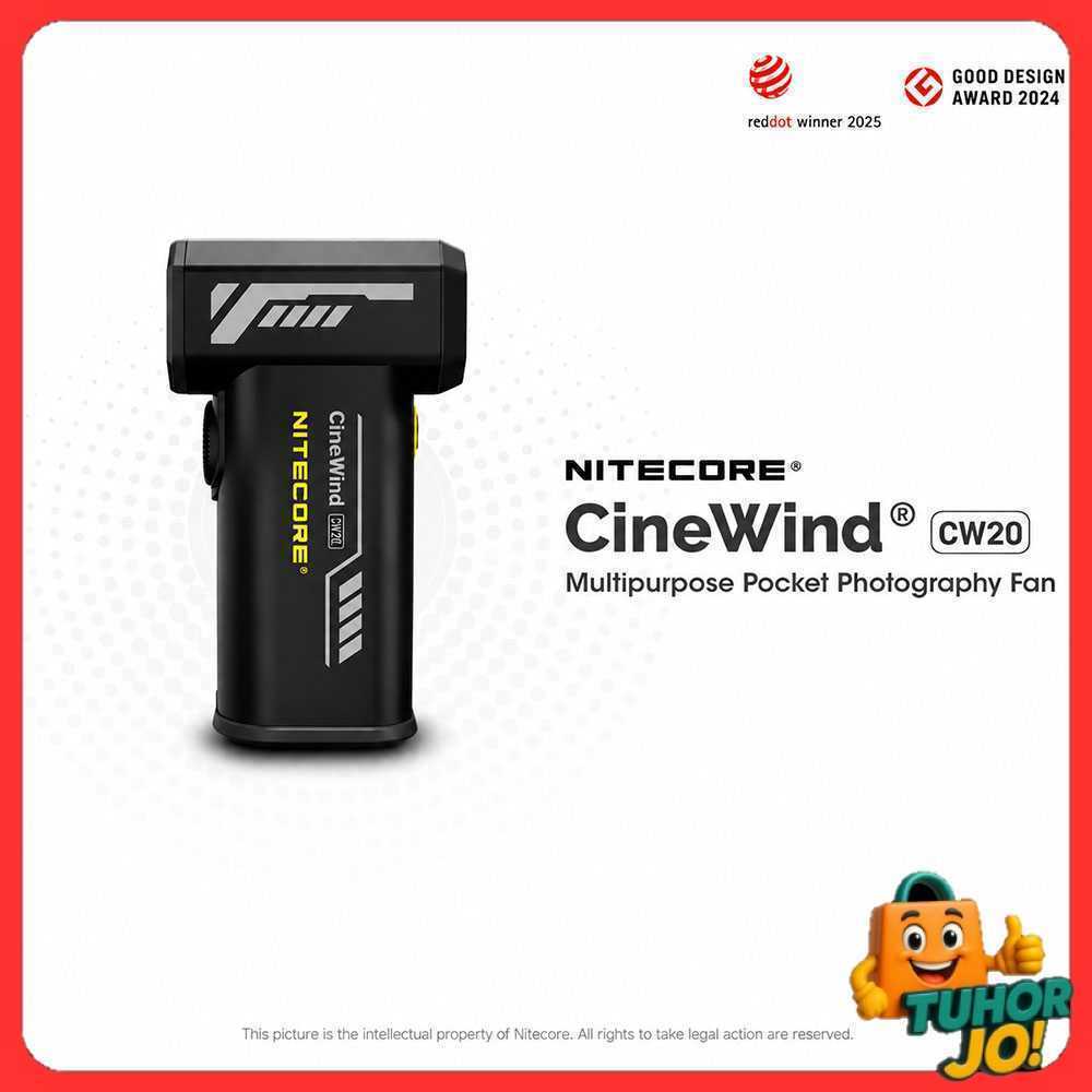 NITECORE Kipas Angin Portable CineWind Photography Fan 98000RPM 100W - CW20