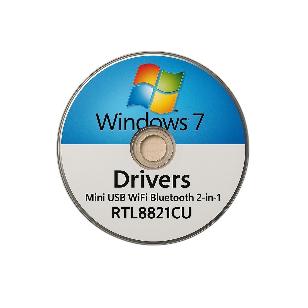 Driver Windows 7 8 10 11 Mini USB WiFi Bluetooth 2in1 RTL8821CU CD Installer