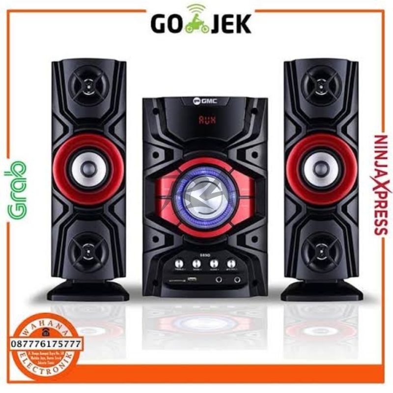 III SPEAKER GMC 889D BT MULTIMEDIA AKTIF ACTIVE BLUETOOTH KARAOKE RADIO FM SD CARD USB FLASHDISK KAR