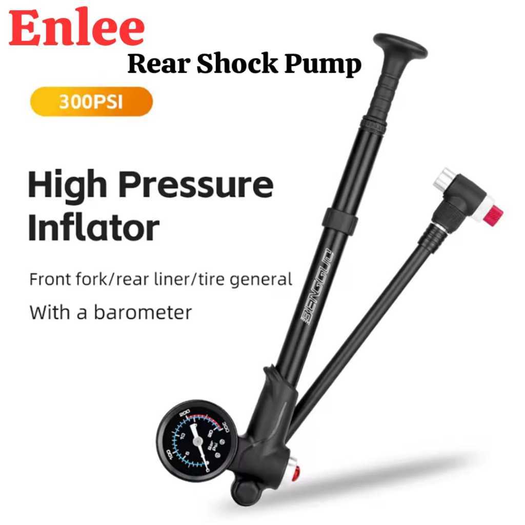 Foto Enlee Pompa Pump Fork Rear Shock RS Suspensi Angin 300psi Air Fork Pump Pompa Sepeda