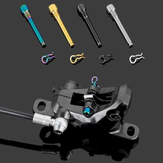 Foto Toopre Baut Titanium Pin Caliper Baut Pengunci Pin Kaliper Brake pad Shimano rem Sepeda