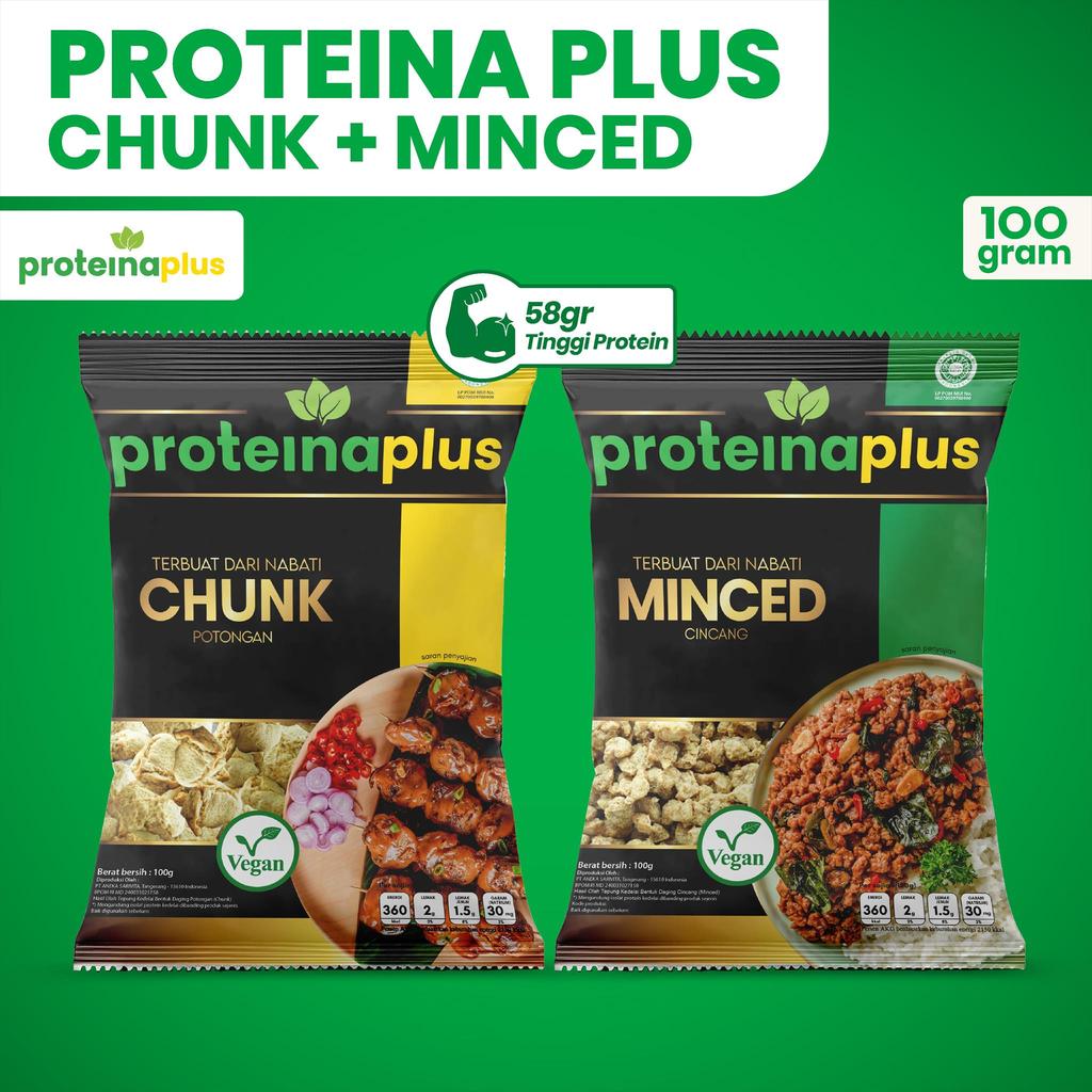 Paket 2 Varian Proteina Plus / Protein Nabati / Daging Nabati