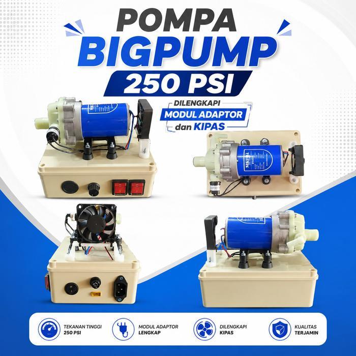 Pompa big pump Nikuma N2828 Dilengkapi Modul adaptor dan kipas - N1 Bigpump 250PSI