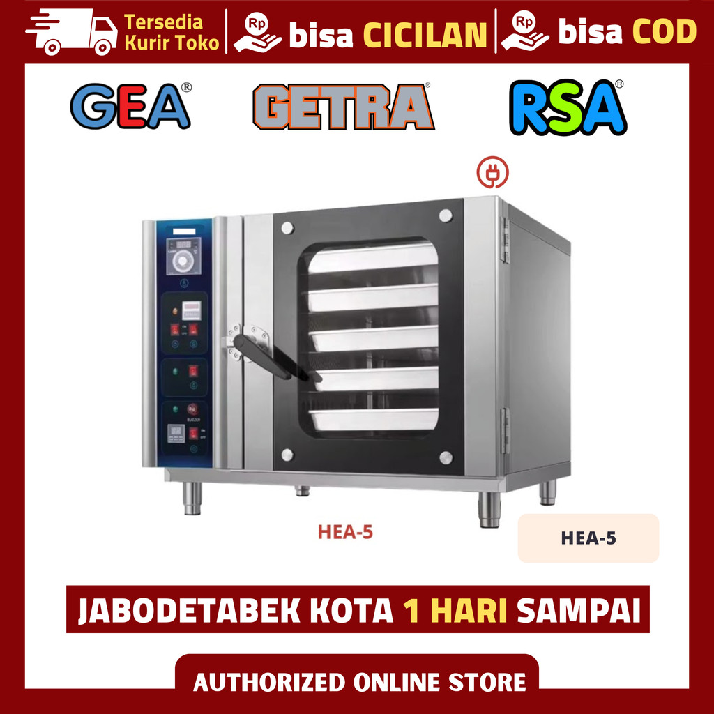 GETRA HEA-5 Oven Konveksi Listrik 5 Tray Commercial Convection Oven