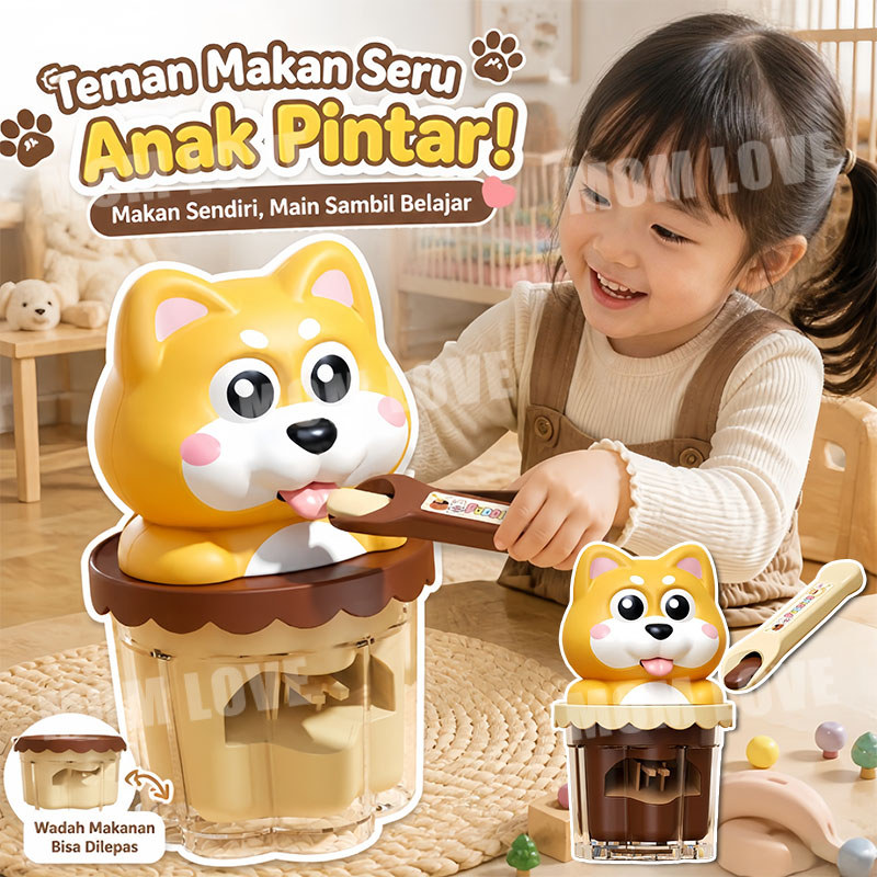 Mainan Anjing Makan Puding Interaktif Mainan Pretend Play Anak Perempuan Hadiah Mainan Edukasi Anak 