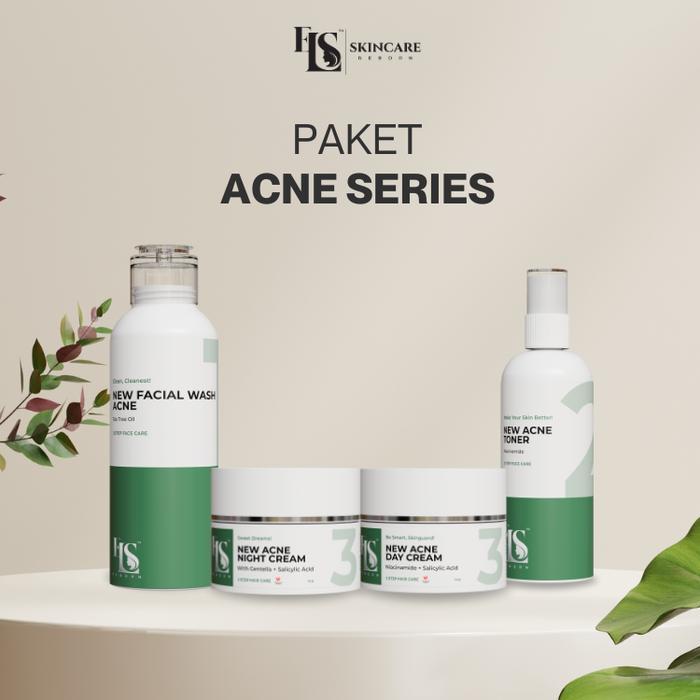 PAKET BERJERAWAT ACNE SERIES LS SKINCARE KULIT BERJERAWAT SENSITIV (ELSTM)