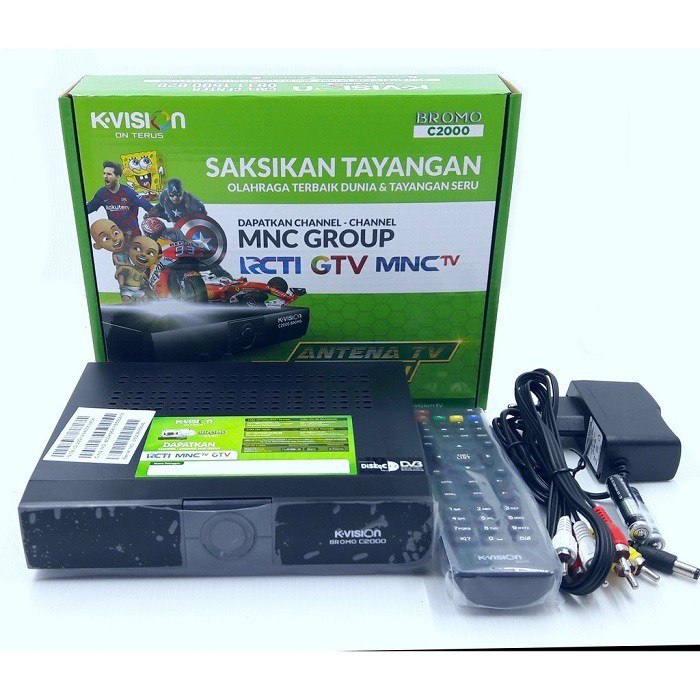 promo spesial SET RECEIVER PARABOLA DIGITAL KVISION BROMO K-VISION C2000 HD C BAND GRATIS 1 BULAN SI