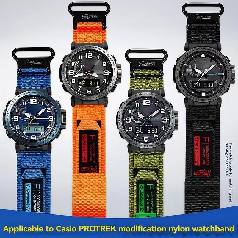 Canvas strap 24mm for Casio PRW-6600 PRG-600/600Y PRG-650/650Y Waband PRW-6600 GA2000 men's Sport ny