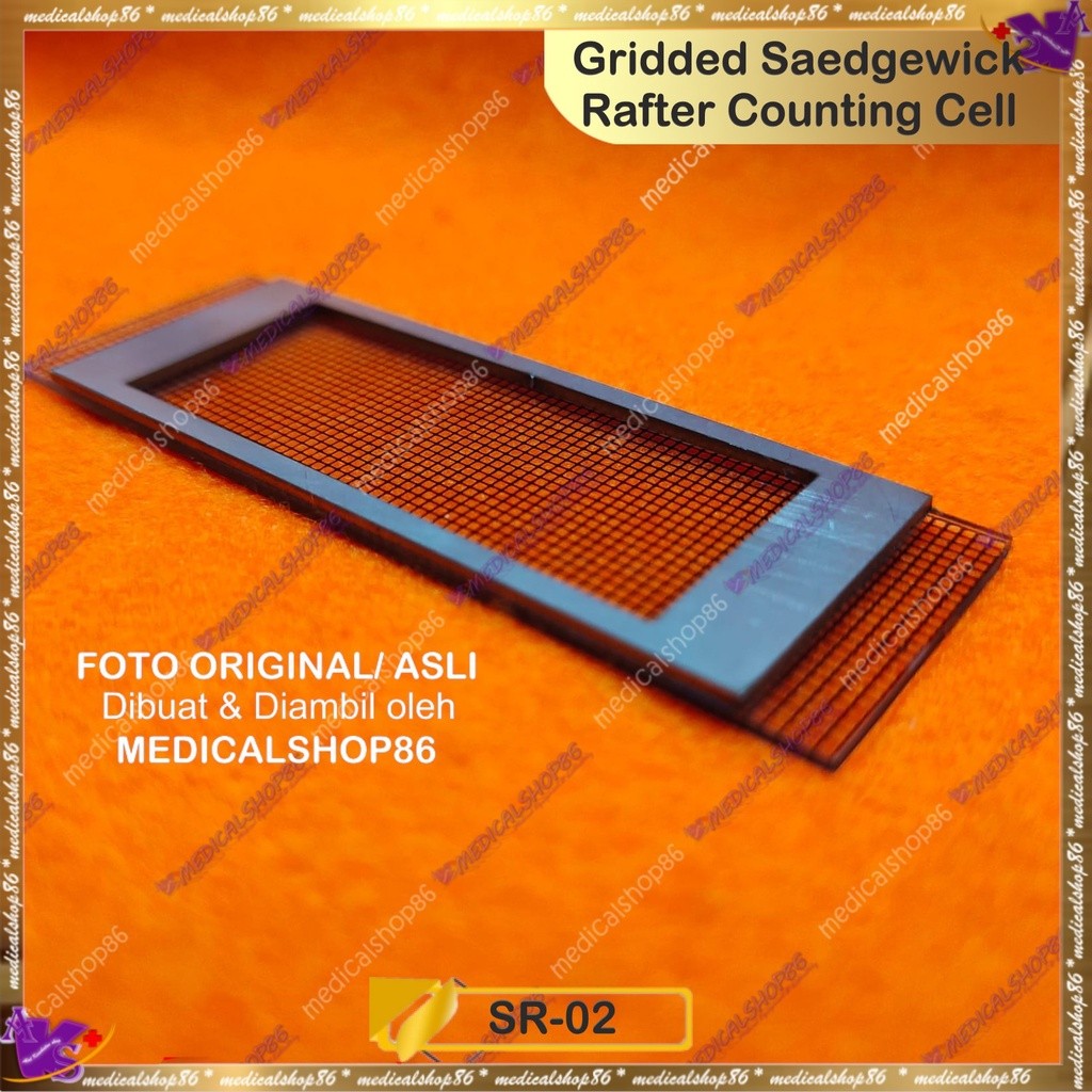 GRIDDED SEDGEWICK RAFTER CELL FOR PLANKTON COUNTING    BERKUALITAS