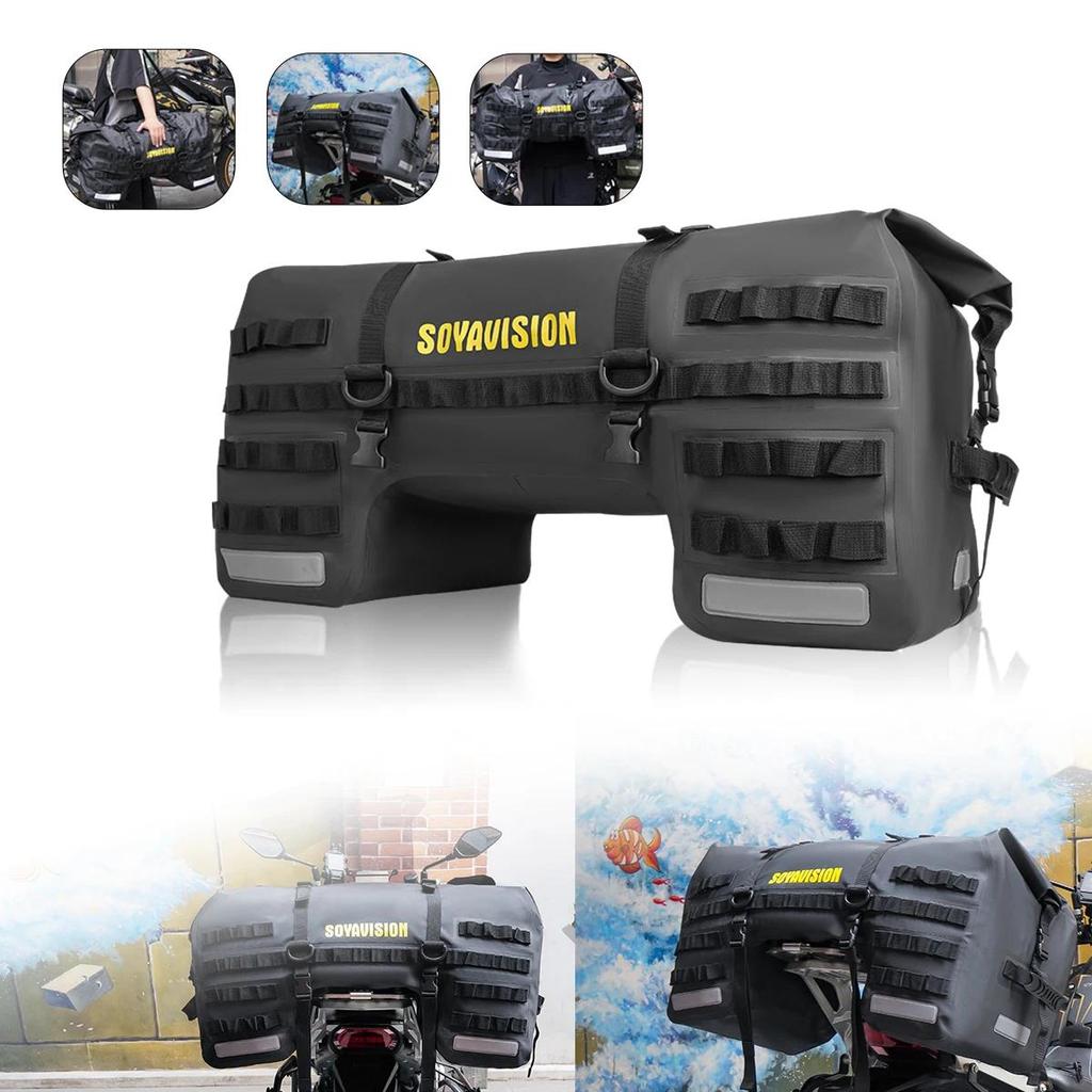 80L 20L 50L 70L 100L 40L 66L Motorcycle Waterproof Tail Bag Travel Outdoor Dry Luggage Roll Pack Bag