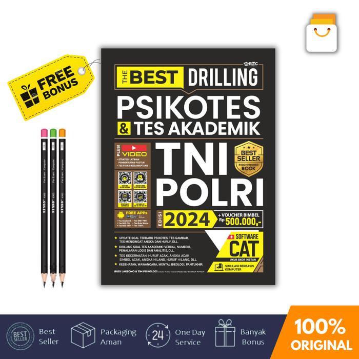 BUKU TNI -POLRI - THE BEST DRILLING PSIKOTES & TES AKADEMIK TNI-POLRI