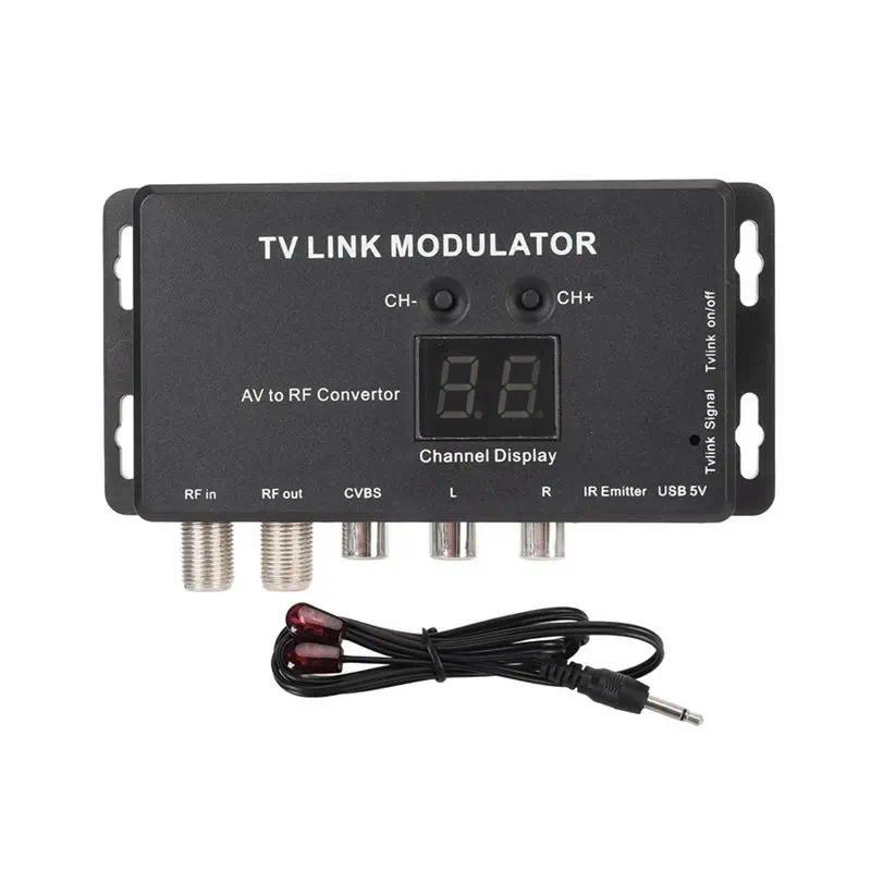 A34M-TM70IR TV Link Modulator TM70IR TV Link Modulator Support PAL NTSC AV To RF Converter For AV So