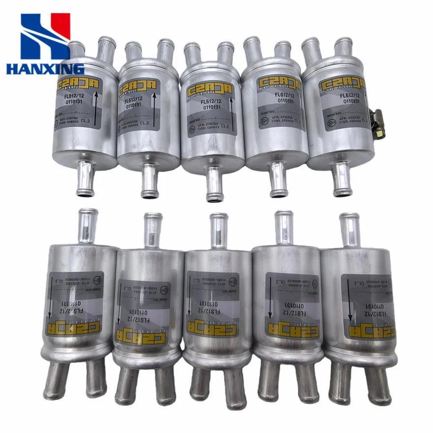 Konversi Minyak ke Gas LPG/CNG untuk Otomotif, Filter Aluminium Lubang Ganda 12mm, Suku Cadang Otomo