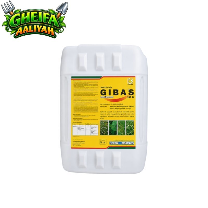 GIBAS 240 SL 20 LITER | HERBISIDA SISTEMIK PURNA TUMBUH PEMBASMI GULMA RUMPUT DAUN LEBAR