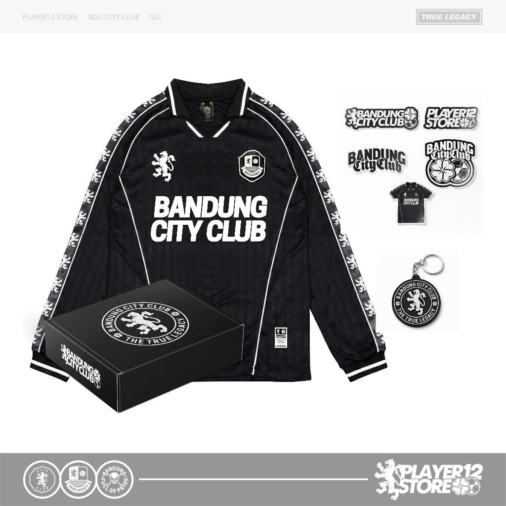 MANSAGAN  PLAYER12 JERSEY - BANDUNG CITY CLUB - BLACK DRYFIT AIRWALK