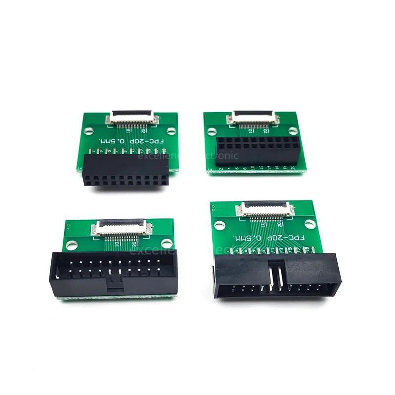 1PCS FFC/FPC 0.5mm Connector SMT Adapter to DC3 Female Header 2.54mm Pit Through Hole FPC FFC Cable 
