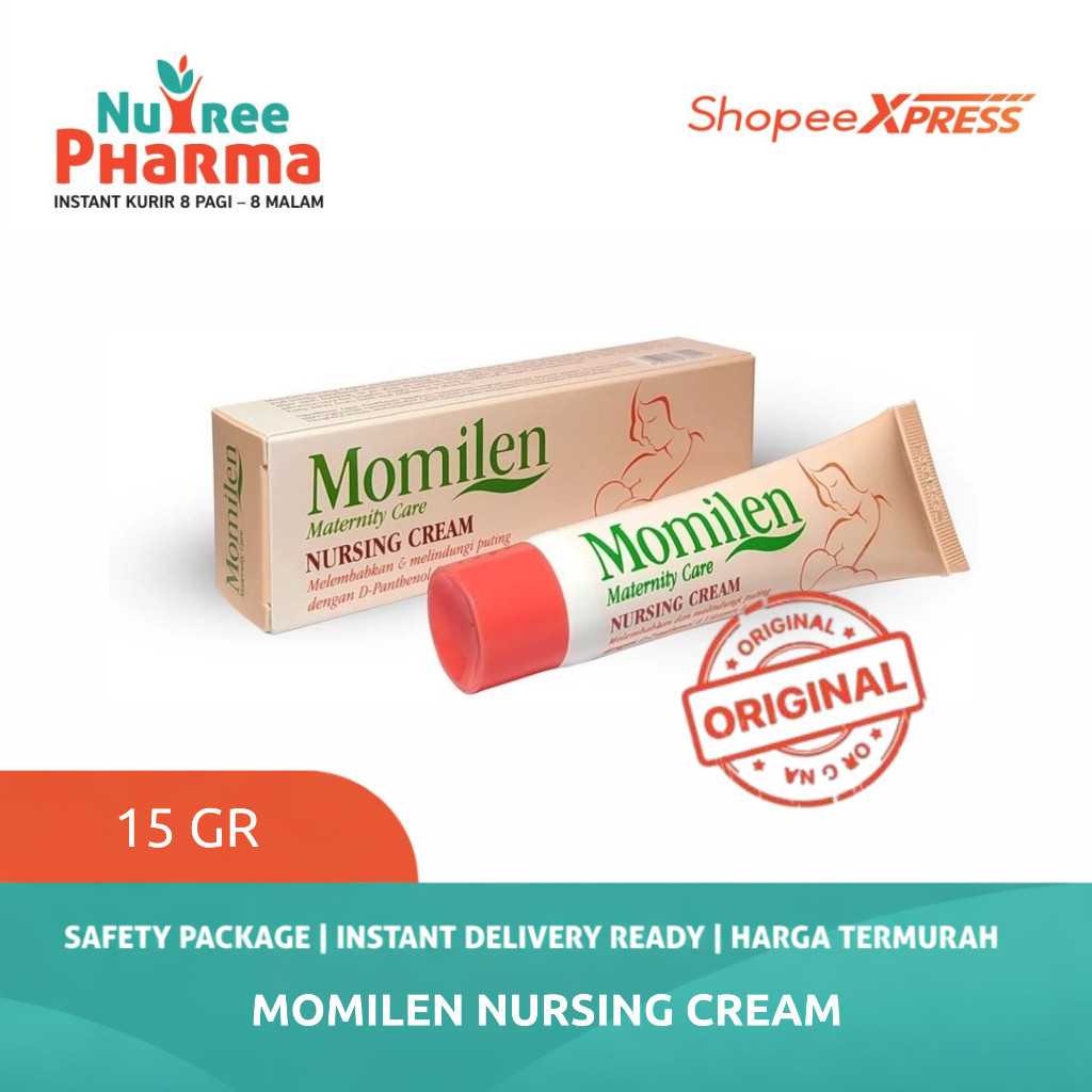 MOMILEN NURSING CREAM 15 GRAM | Merawat Dan Melindungi Puting | Puting Lecet / Puting Luka | Nipple 