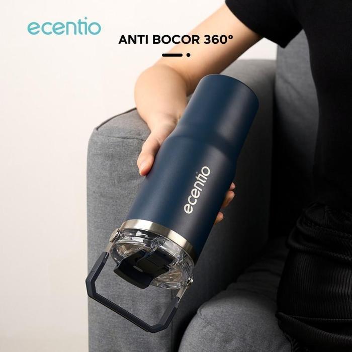 Grubyshop- Ecentio Tumbler Botol Minum Double Layer Stainless Steel 900Ml