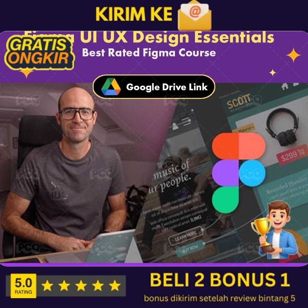 Figmo Video Course-Figmo UI UX Design Essentiols By Doniel Wolter Scott ( Video Lesson ) (BUKAN BUKU