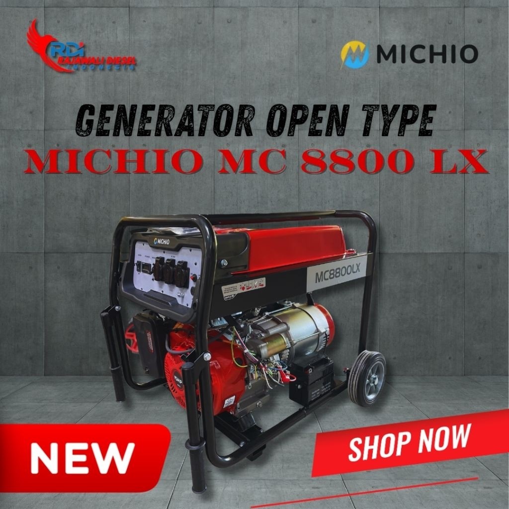 GENSET OPEN MC 8800LX BENSIN 5000 watt MURAH 