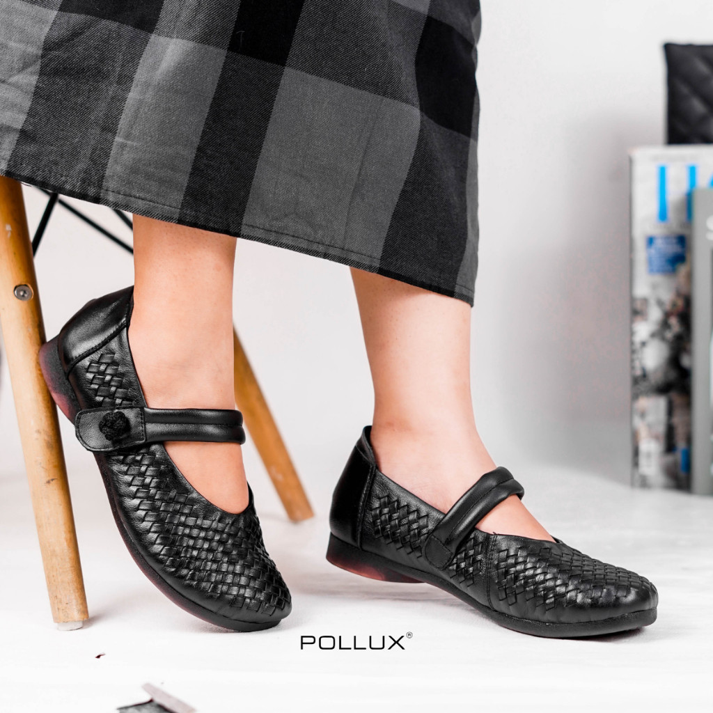 Pollux Monday WDQ A992 - Sepatu Flat shoes Wanita Mary Jane Kekinian
