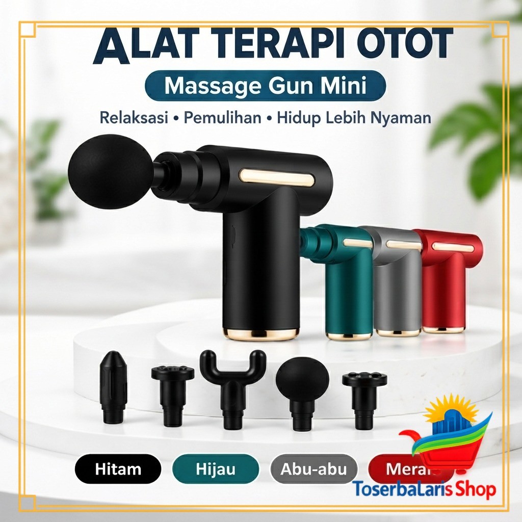 ALAT TERAPI OTOT/ ALAT RELAKSASI OTOT FASIA MUSCLE MASSAGER GUN