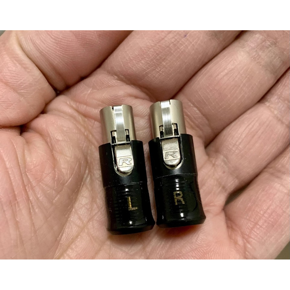 1 Pair 3.5MM 4Pin Mini XLR To 3Pin Mini XLR Female For abbys 1266 Adaptor Connector Adapter