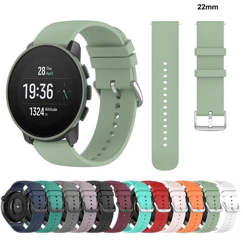 Sport Silicone Band Strap for Suunto 9 Peak/Suunto 9 Peak Pro/Suunto 5 Peak 22mm Strap Replacement A