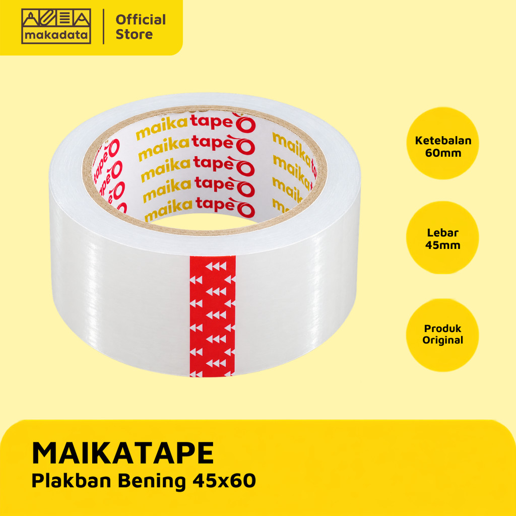 OPP TAPE / PLAKBAN / LAKBAN BENING MAIKATAPE 45X60  (6 ROLL)