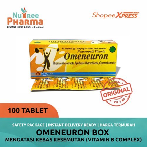 Omeneuron Box Isi 100 Tablet Vitamin B Complex Nutree Pharma