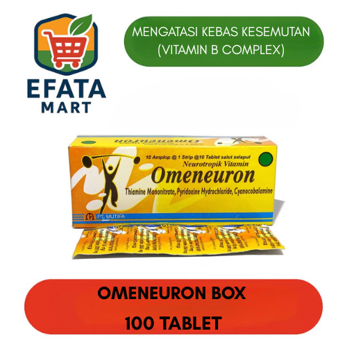 Omeneuron Box Isi 100 Tablet Vitamin B Complex Efata Mart