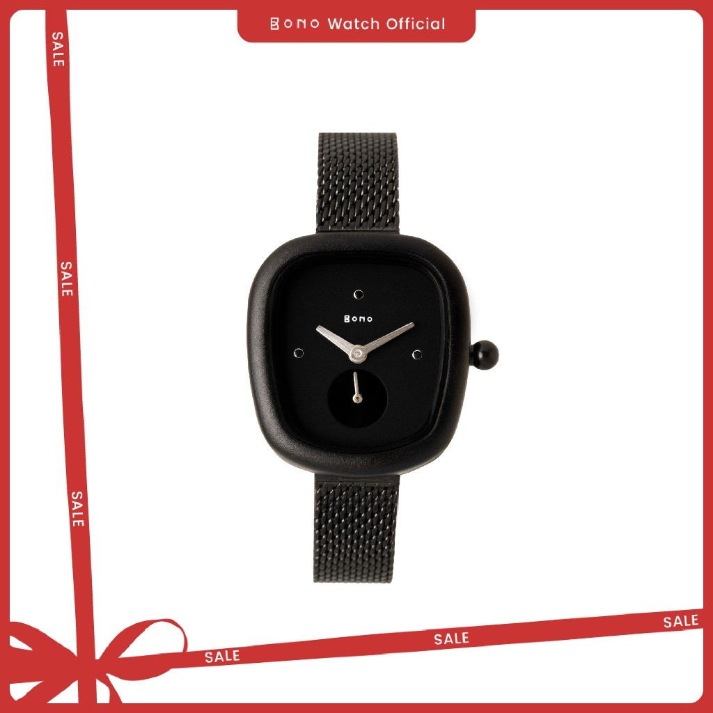 Jam Tangan Wanita Bono Watch Siena Mini Milanese Dark Black
