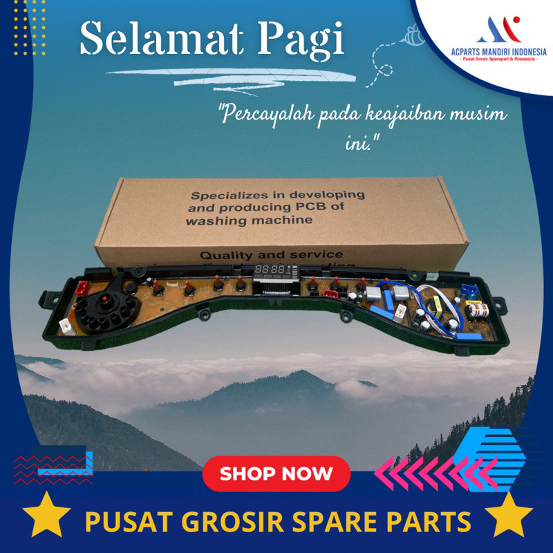 POLYTRON PAW 75/85 SERI modul pcb mesin cuci Top Loading