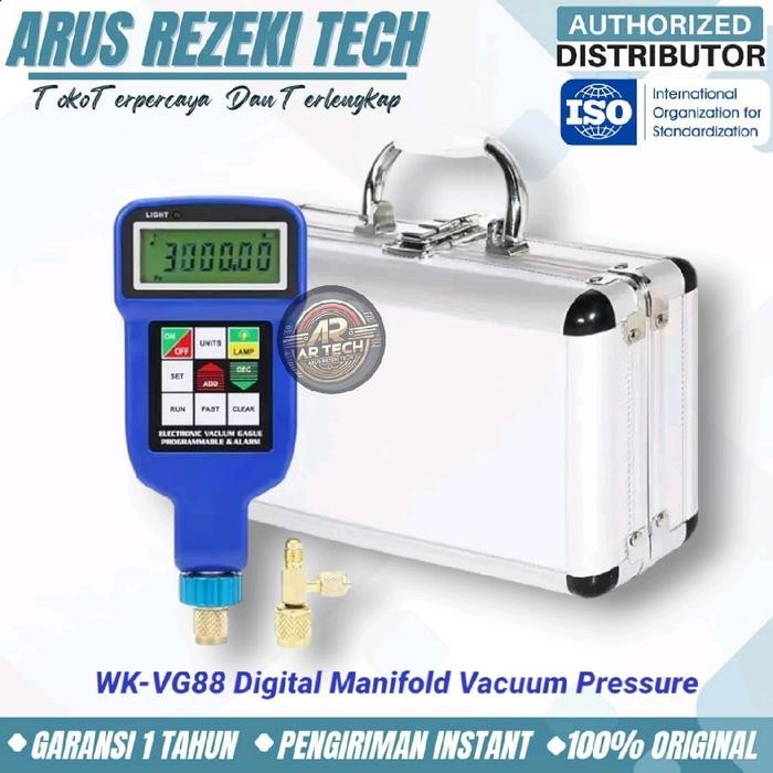 WK-VG88 Digital Manifold Vacuum Pressure Gauges Testing AC