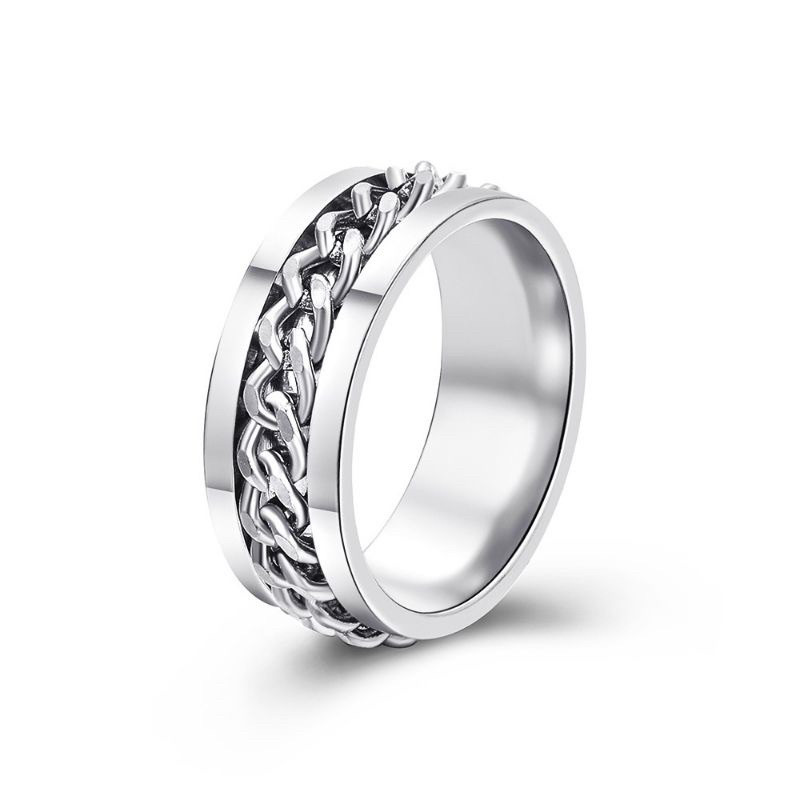 cincin titanium ring rantai cincin titanium 8mm cincin titanium keren cincin terbaru