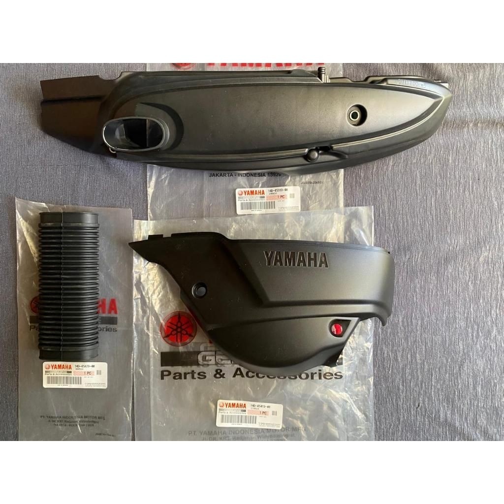 100%ORI Set Paket Cover Tutup Bak CVT Mio Soul, Fino Karbu 14D-E5333-00 14D-E5413-01 14D-E5473-00