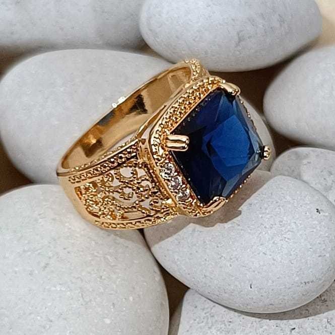 Cincin Batu Permata Wanita Elegan Terlaris Kode C