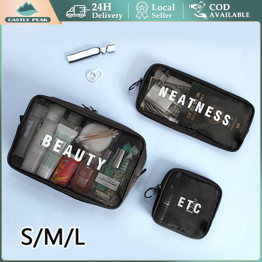 Pouch Tas Kosmetik Tempat Penyimpanan Kosmetik Make Up Alat Mandi - Tas Travel Make Up Organizer Mul