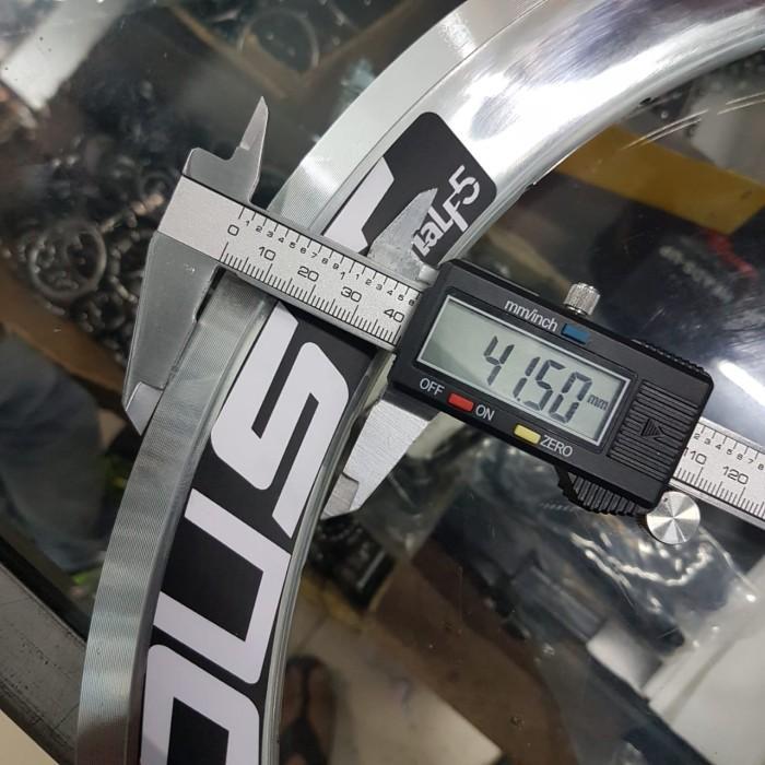 (2pc) rims velg sepeda GT half5 20 451 40mm 28H 32H nt pacific deca - 28H silvr jump4 Terlaris