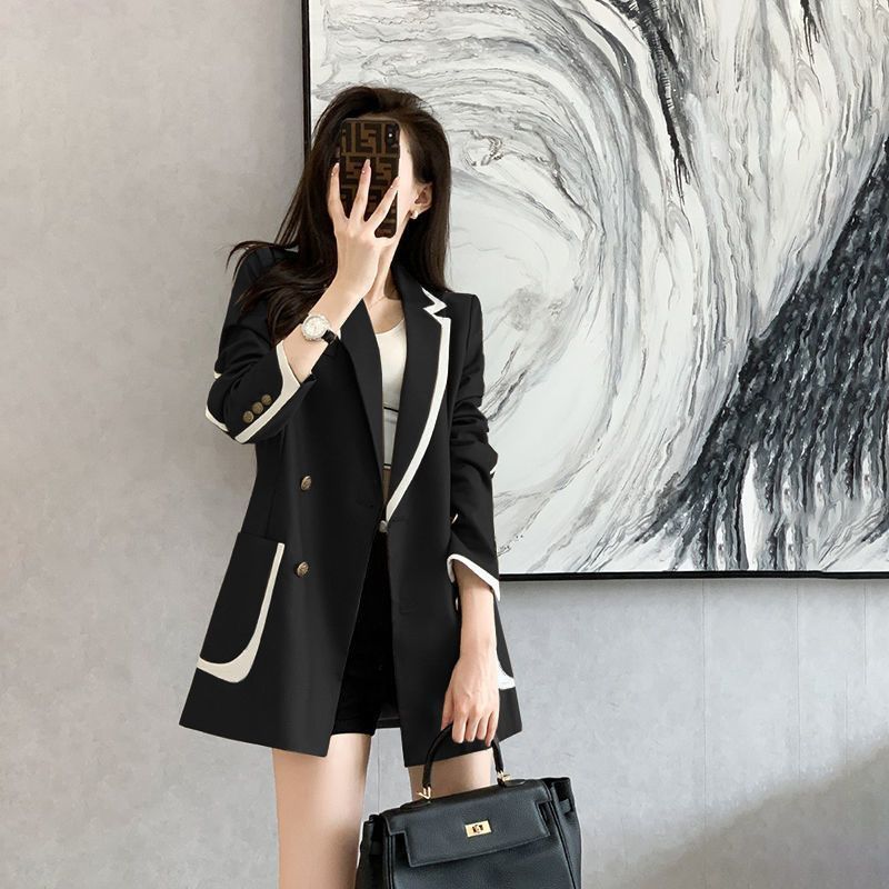 Blazer Wanita Gaya Jalanan Kasual Elegan Blazer Longgar