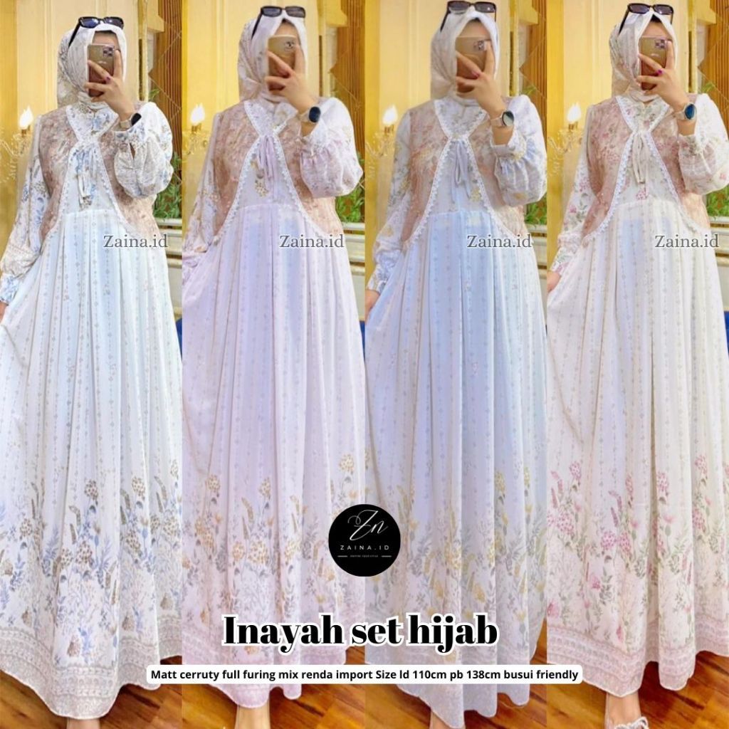 Fashion Wanita HQ INAYAH SET HIJAB  From Zn
