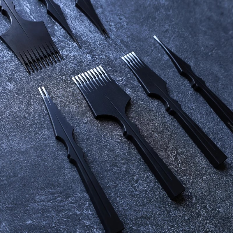 French Diamond Irons DC53 Steel, Mirror-Finished Industrial Chisels For Professional Leather Stitchi