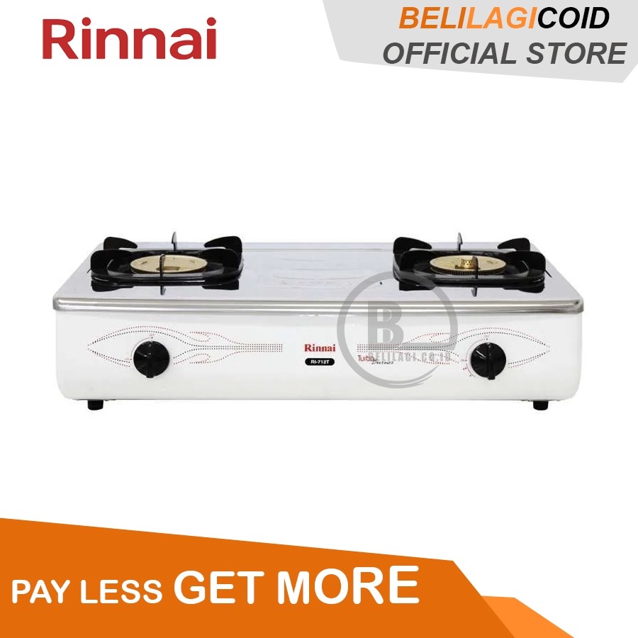 Rinnai Kompor Gas 2 Tungku RI 712 T / Kompor Rinnai 2 Tungku RI-712T / Kompor Gas Rinnai ORIGINAL RI