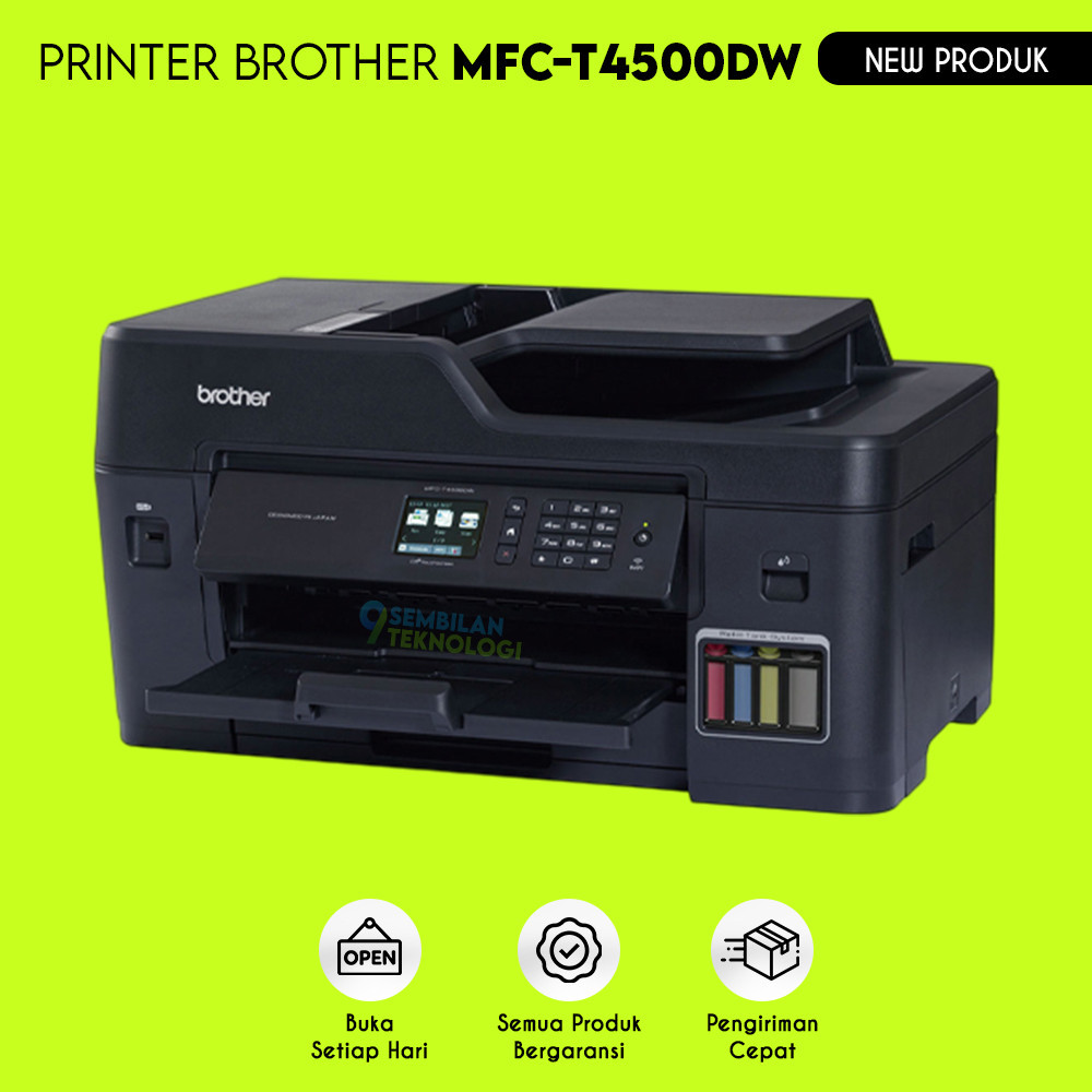 Printer Brother MFC-T4500DW A3 Multifunction Wireless T4500-DW With FAX ADF & Flatbed Garansi Resmi