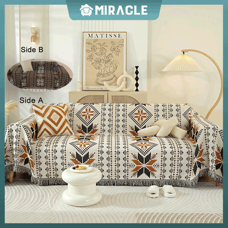 (Devana ID) MIRACLE Kain Sofa Cover Kain Bantal Selimut Sofa All Inclusive Sarung Sofa Handuk Univer