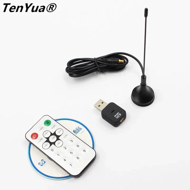 Mini USB DVB-T gital Terrestrial TV Receiver Tuner Stick Dongle OSD MPEG-2 MPEG-4 with Antenna Remot