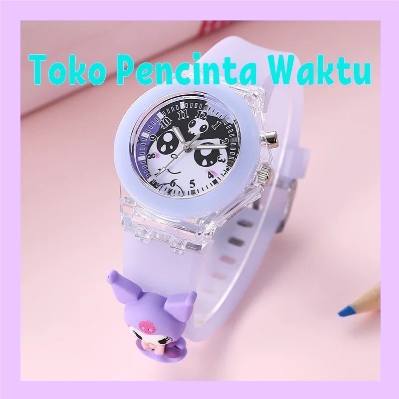 Promo: Jam Tangan Anak Analog Lucu Import  (Karet) - Kuromi & Melody, Beragam Karakter Kartun dengan