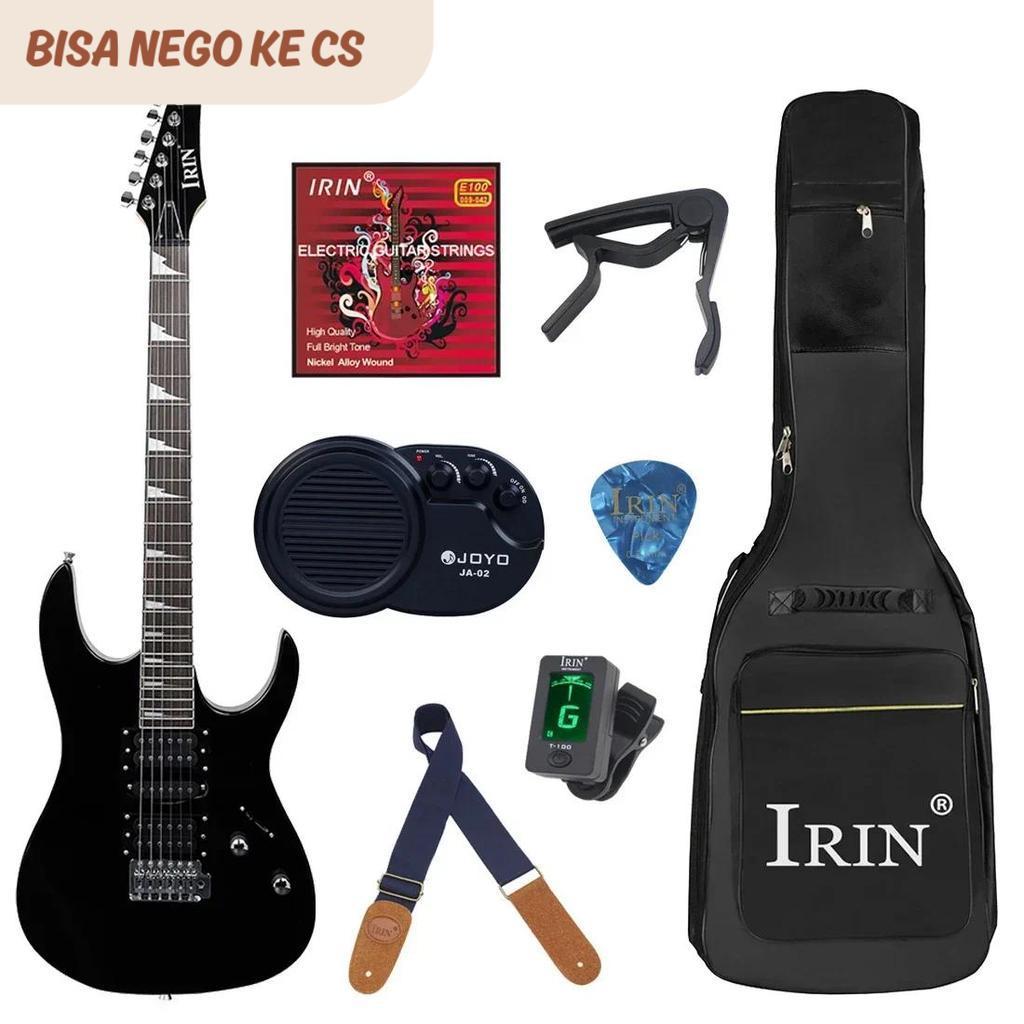 39 Inch Electric Guitar 6 Strings 24 Frets Electric Guitarra with Case Amp Strap Picks Capo Guitar P