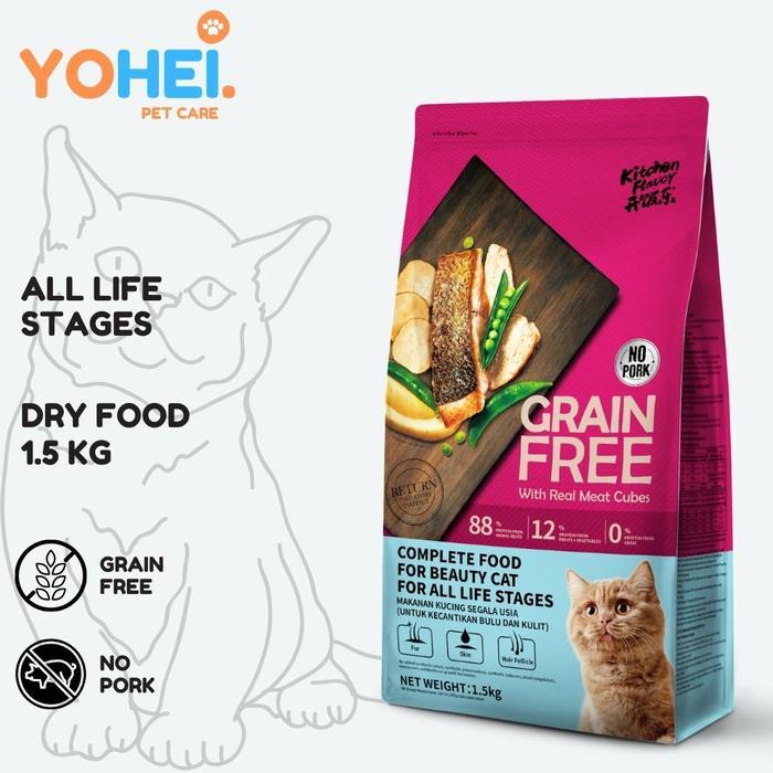 Klik Petfood Kitchen Flavor Grain Free Beauty Cat 1,5kg Fresh pack